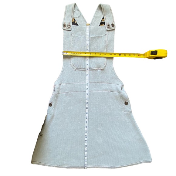 Zara Mini Dress Knit Overalls Mini Dress Blue S - Picture 12 of 15